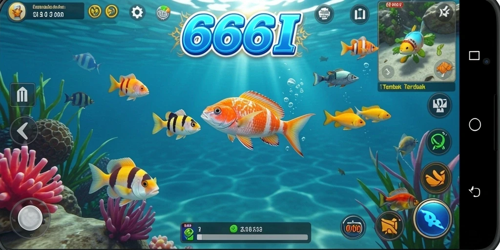 Screenshot gameplay Tembak Ikan yang mengasyikkan di 666I.