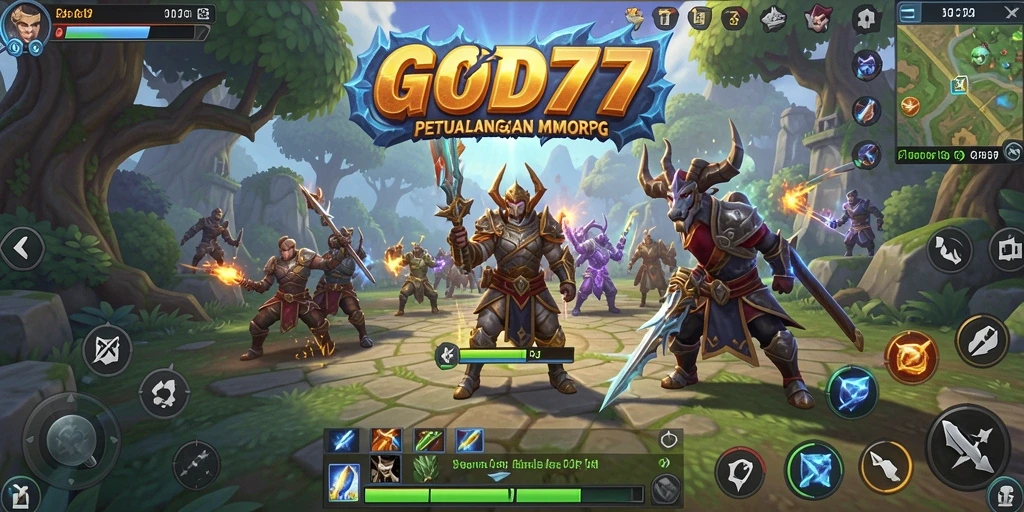 Gameplay epik dalam dunia MMORPG yang penuh petualangan.