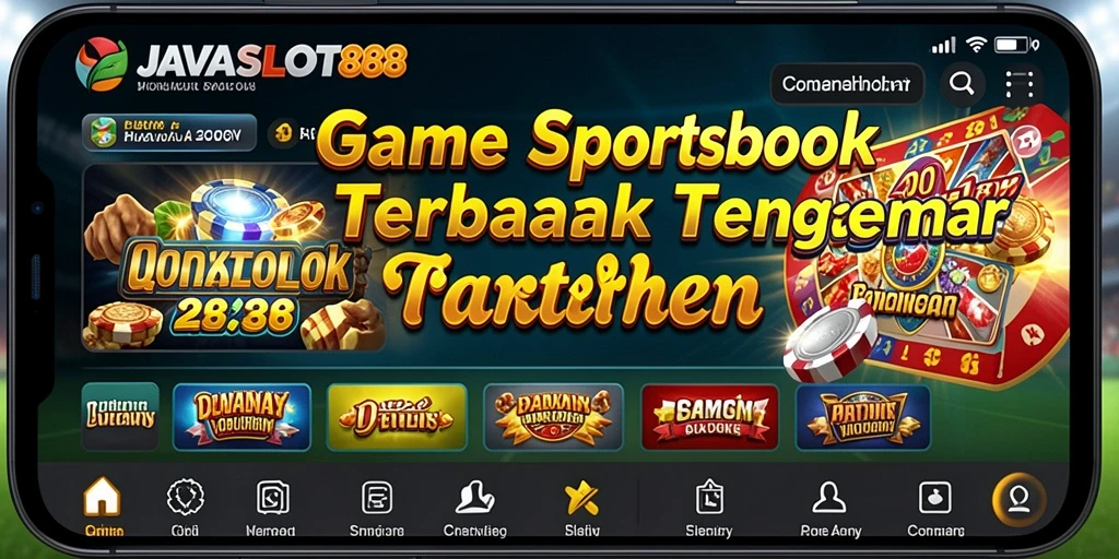 Screenshot utama dari gameplay Sportsbook JAVASLOT88 yang menarik.