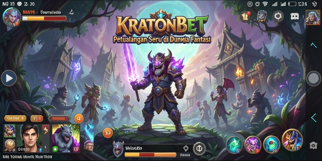 Screenshot gameplay KRATONBET menampilkan aksi seru dari petualangan di dunia fantasi.