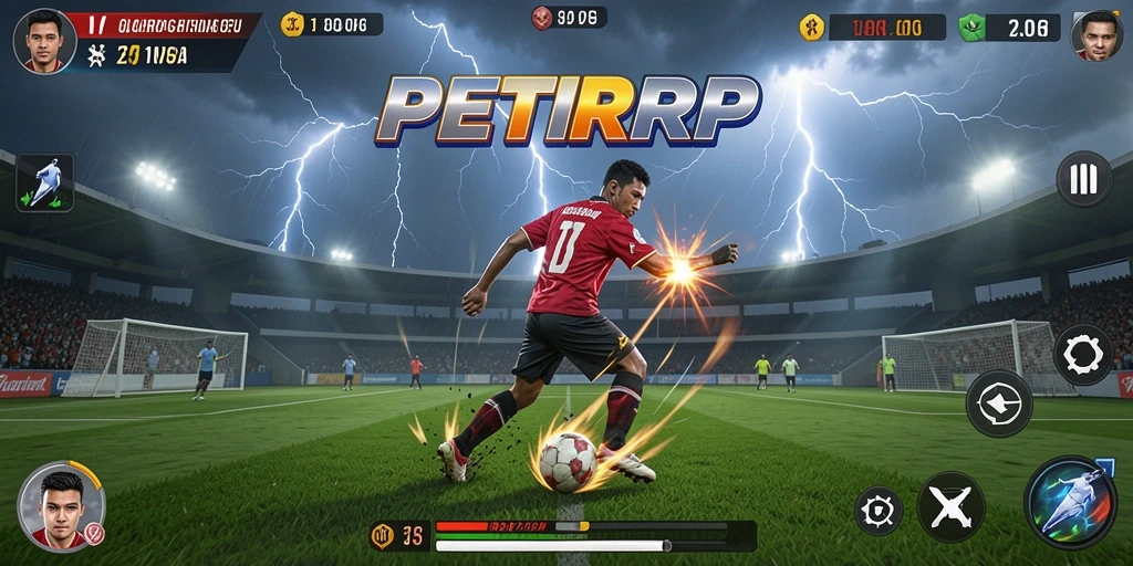 Tampilan gameplay PETIRRP yang menegangkan dan seru.