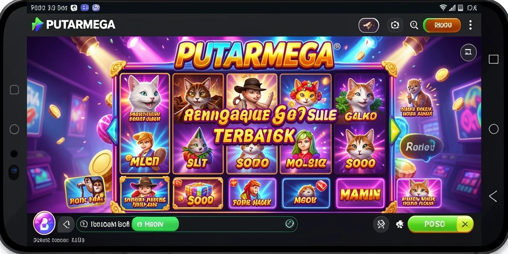 Gameplay menyenangkan dalam PUTARMEGA dengan tema slot yang beragam.