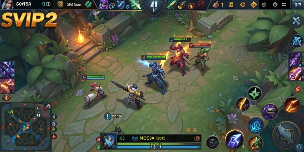 Tampilan gameplay seru dan strategi pertarungan di SVIP2.