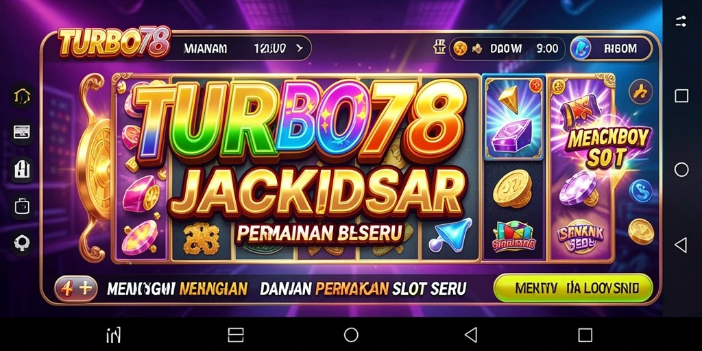 Tampilan gameplay menarik dan penuh warna dari TURBO78.