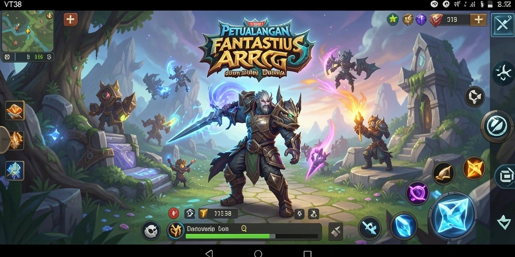 Tampilan gameplay seru dan aksi mendebarkan dalam VT38.